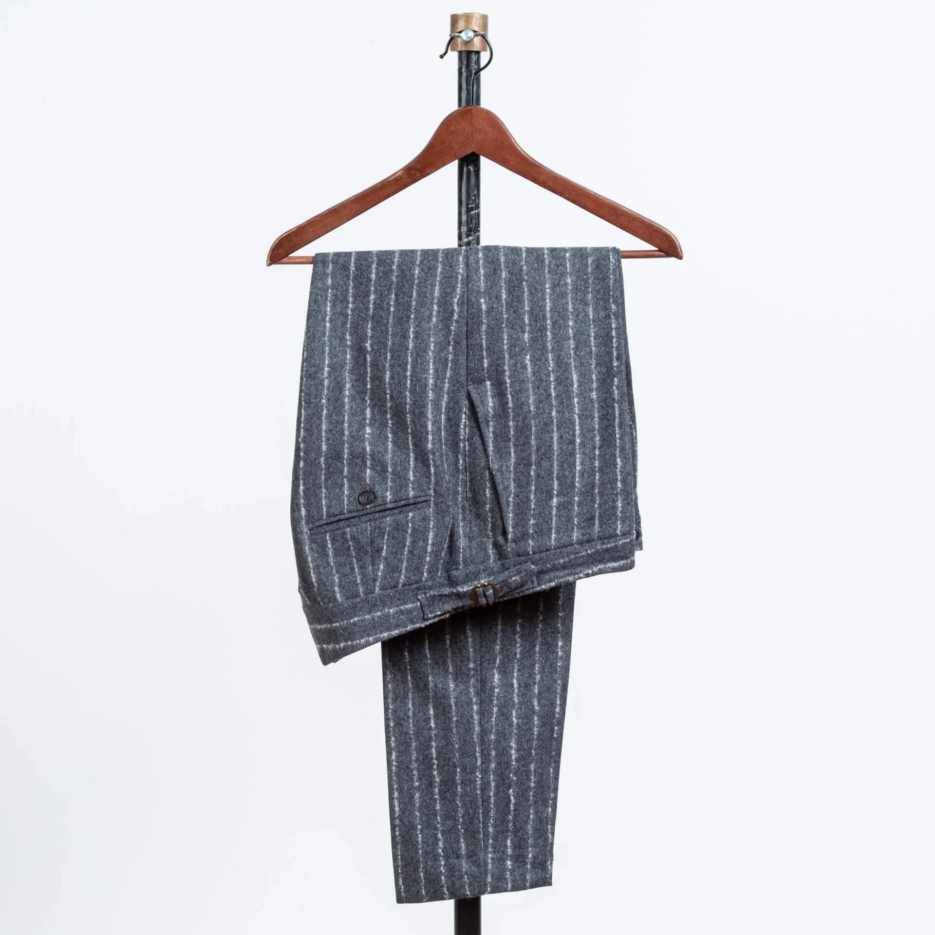 スーツ OVY  Grampians WoolStandard Tailor Setup Shivas Grey Worsted Twill Merino Wool Suiting Fabric (LS-9078-E)